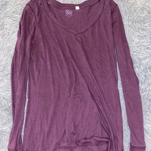So purple long sleeve size medium